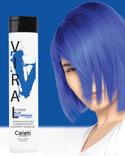 Load image into Gallery viewer, Vivid blue Viral Hair – Colorwash