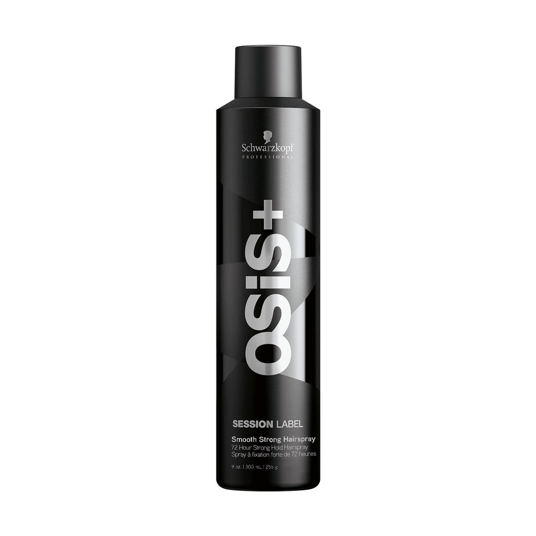 Schwarzkopf OSIS + Session Label SMOOTH STRONG HAIRSPRAY 72 Hour Strong Hold Hair Spray