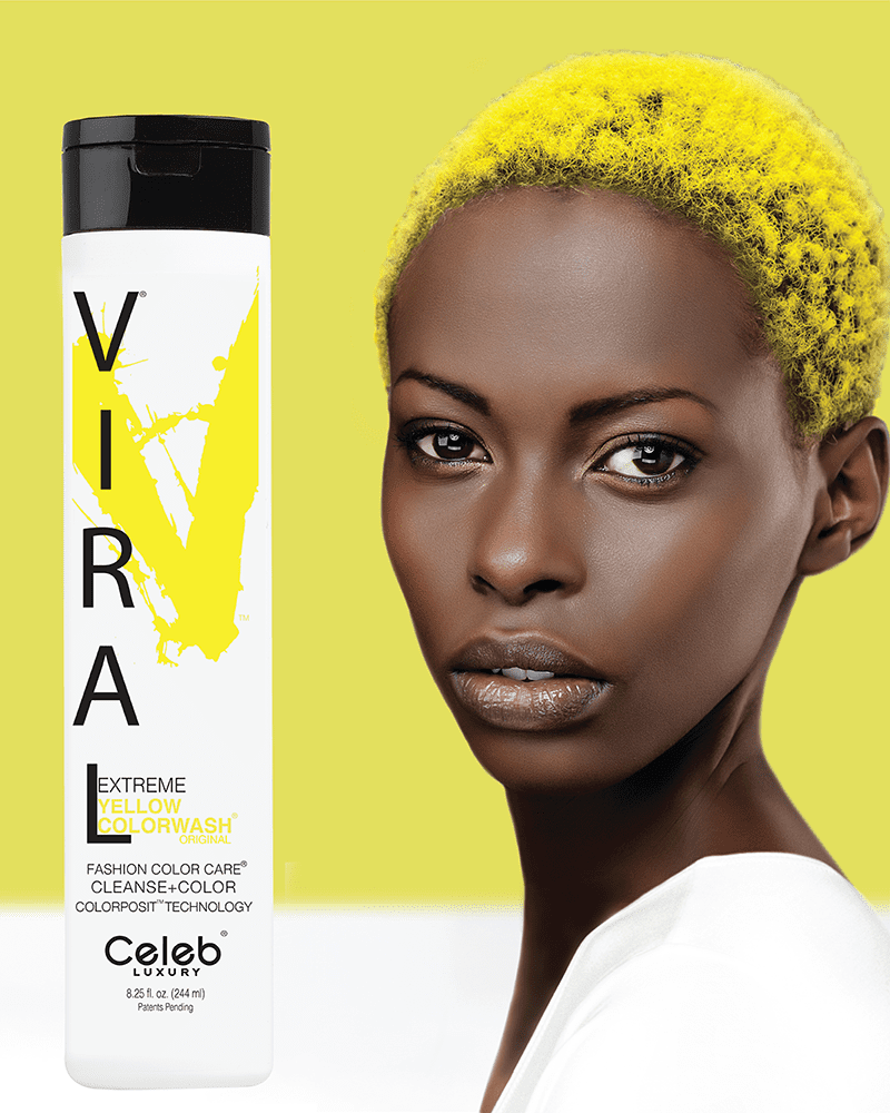 Vivid yellow Viral Hair Colorwash ssooniestyle
