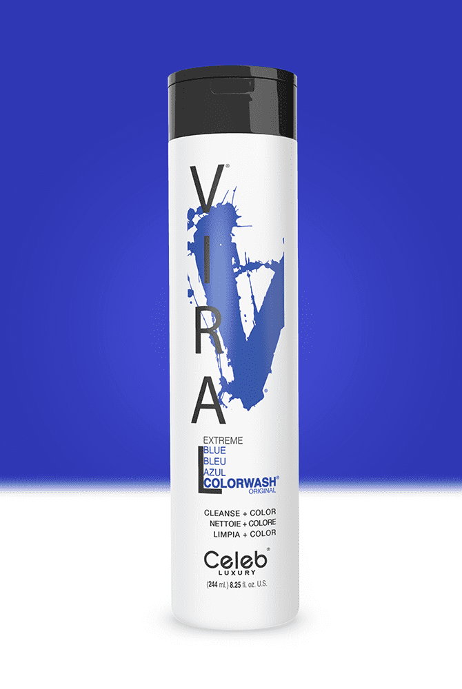 Vivid blue Viral Hair – Colorwash
