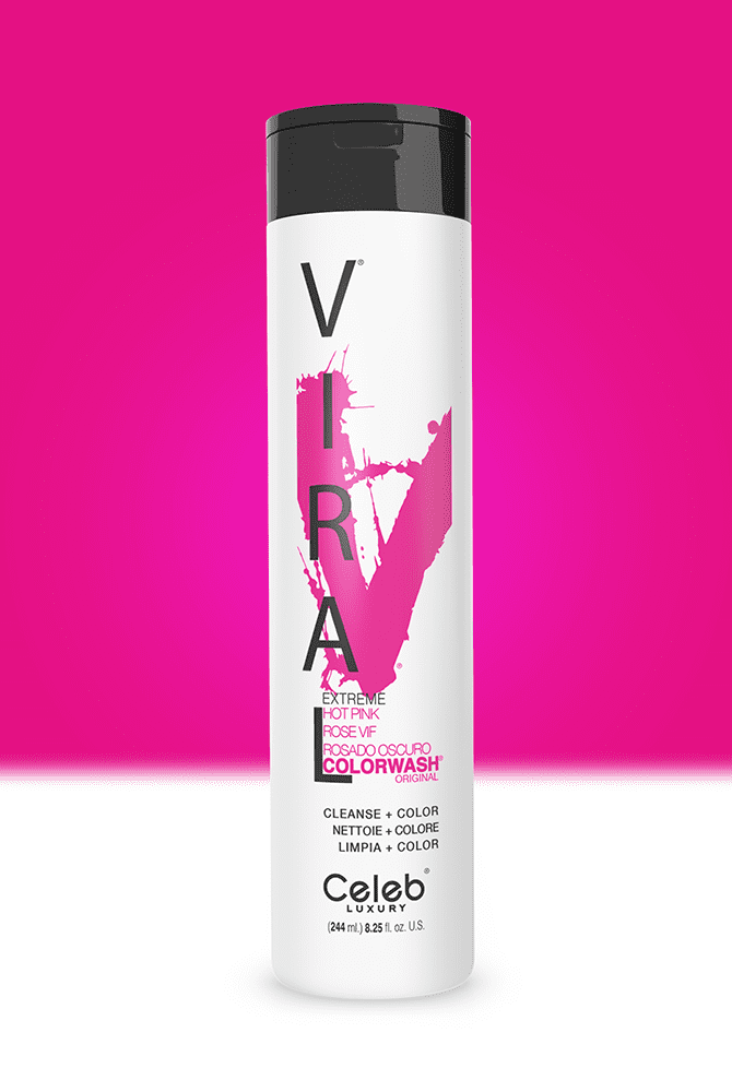 Vivid hot pink Viral Hair – Colorwash